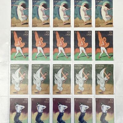 2012 Innovative Choreographers stamp set of 20 