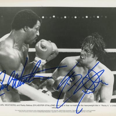 Rocky II signed movie photo