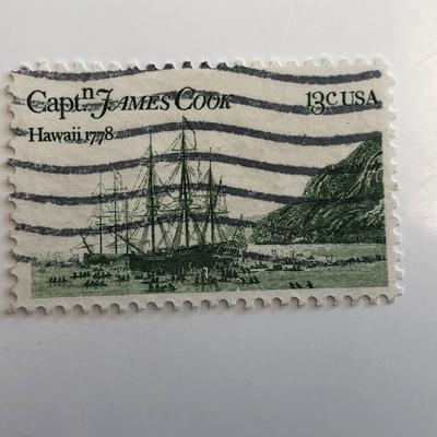 1978 13c Captain Cook Stamp