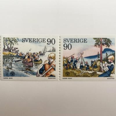 Sweden Bjorg Bern Set of 2 stamps