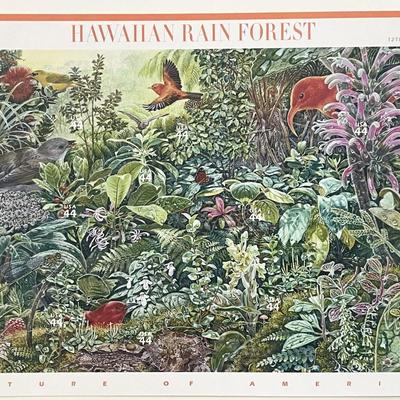 2010 Hawaiian Rain Forest stamp set of 9 
