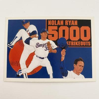 Nolan Ryan Texas Rangers 5000 Strikeouts Baseball Card