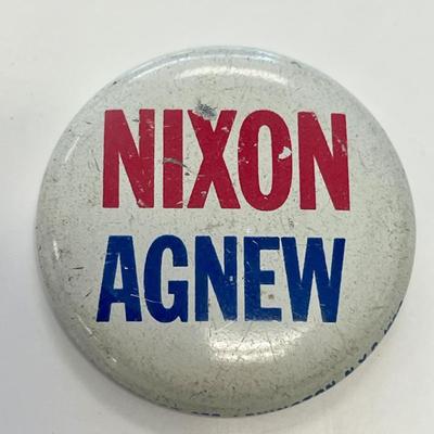 Vintage Nixon Agnew political button