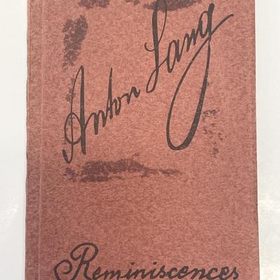 Anton Lang signed Reminiscences play 