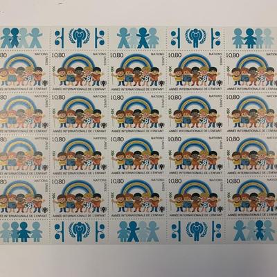 1979 Annee Internacionale De L'Enfant stamp set of 20