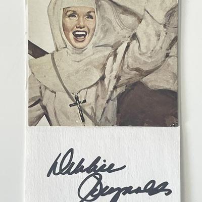 Debbie Reynolds signed photo