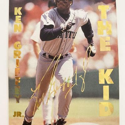 Ken Griffey Jr. The Kid Mariners Facsimile Signed Baseball Card