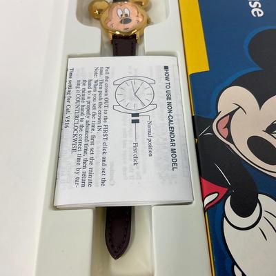 -91- WATCH | Lorus Disney Mickey Mouse Figural Head Watch | New In Box