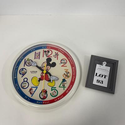 -93- WALL CLOCK | Lorus Disney Mickey Mouse Quartz | Wall Clock