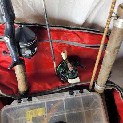 Lot of fishing items.