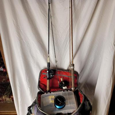 Lot of fishing items.
