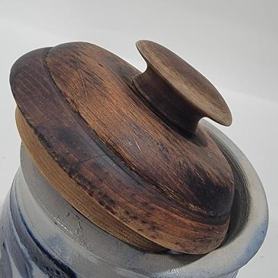 Antique German Salt Glazed covered crock