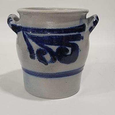 Antique German Salt Glazed covered crock