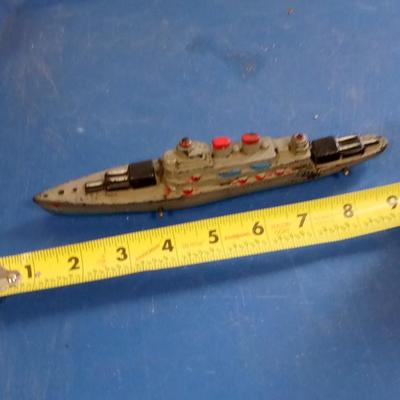LOT 79 OLD HARD RUBBER TOY SHIP