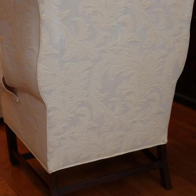 American Masterpiece Wing Back Chair w/ Ottoman (See Description)