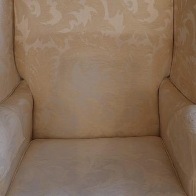 American Masterpiece Wing Back Chair w/ Ottoman (See Description)