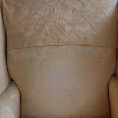 American Masterpiece Wing Back Chair w/ Ottoman (See Description)