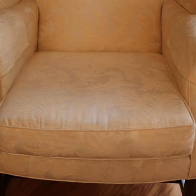 American Masterpiece Wing Back Chair w/ Ottoman (See Description)