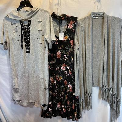 NEW dresses with tags, next to new top Sm