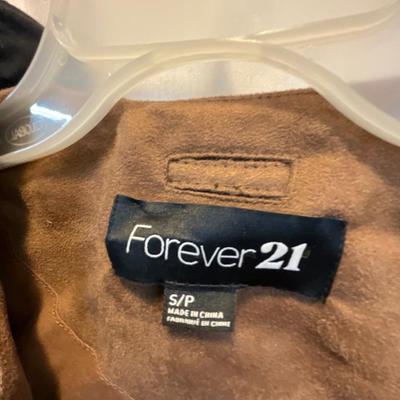NEW Forever21 brown jacket, NEW black top, SM