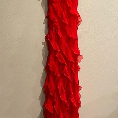 Red ruffle dress by Rat and Boa - size XXS