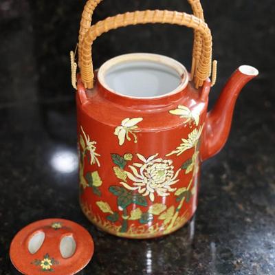 ACF Hong Kong Porcelain Floral Teapot