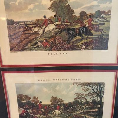 Vintage Fox Hunting Picture