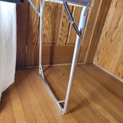 Vintage foldable chrome and laminate table