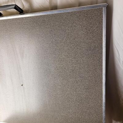 Vintage foldable chrome and laminate table