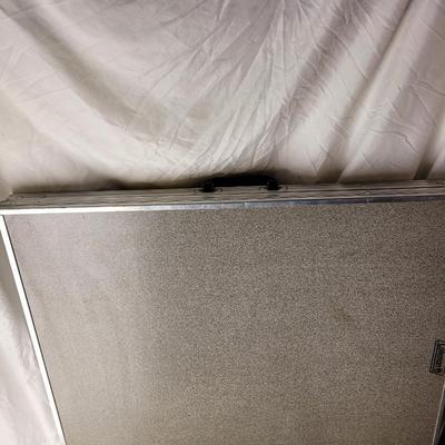Vintage foldable chrome and laminate table