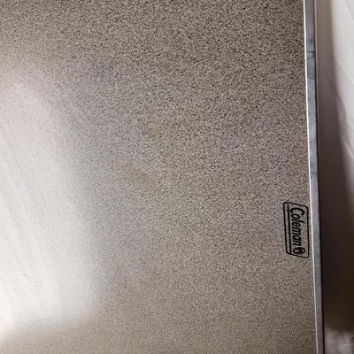 Vintage foldable chrome and laminate table