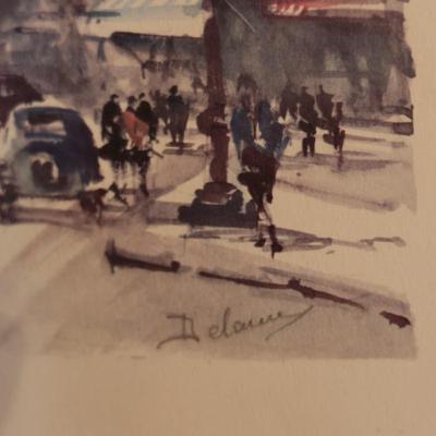 Signed Framed Print of Moulin Rouge in Paris