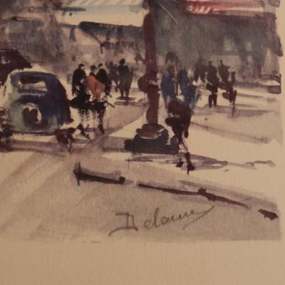 Signed Framed Print of Moulin Rouge in Paris