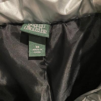 Silver metallic puffer coat by Wild Fable - size XS