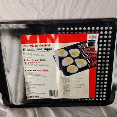 New porcelain griddle topper for bbq