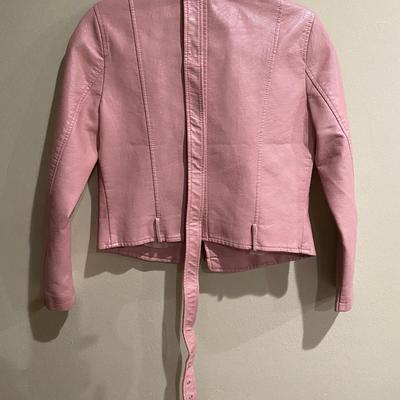 Ly Varey Lin faux leather motorcycle jacket- size Small