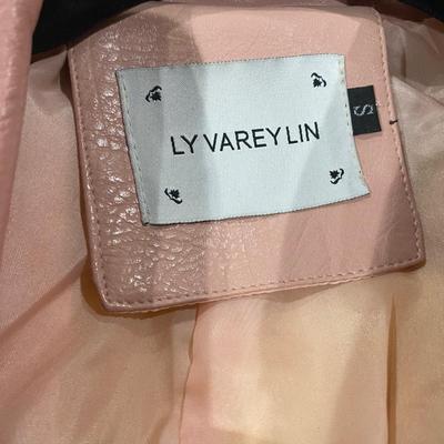 Ly Varey Lin faux leather motorcycle jacket- size Small