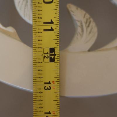 Vintage Rose Pattern Cast Iron Chair