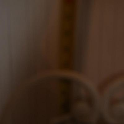 Vintage Rose Pattern Cast Iron Chair