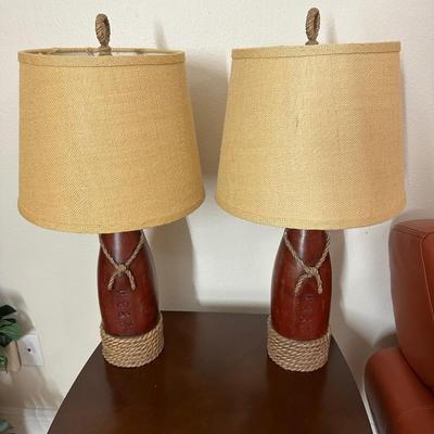 Red Nautical Table Lamps