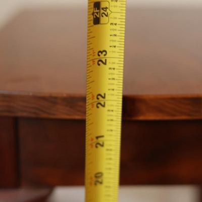 Baker Furniture Queen Anne Solid Walnut Petite Drop Leaf Tea Table