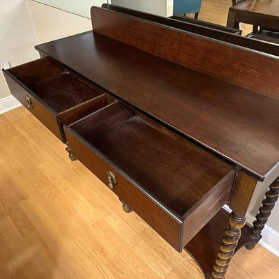 Bombay Company Barley Twist Oak Console