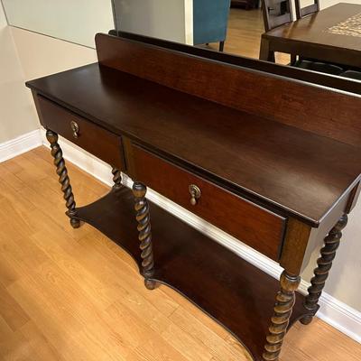 Bombay Company Barley Twist Oak Console