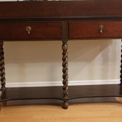 Bombay Company Barley Twist Oak Console