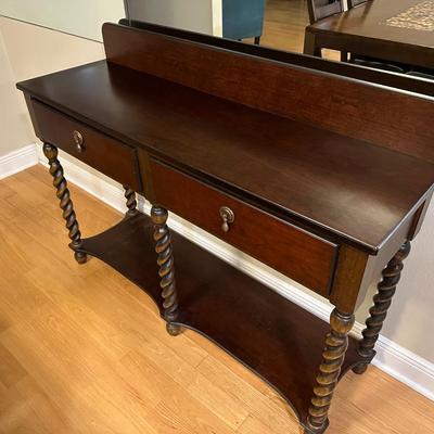 Bombay Company Barley Twist Oak Console