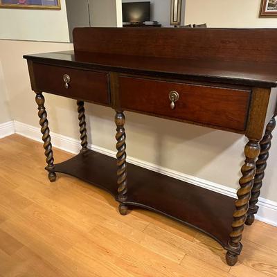 Bombay Company Barley Twist Oak Console