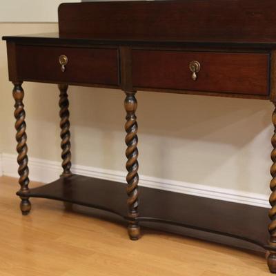 Bombay Company Barley Twist Oak Console