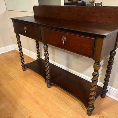 Bombay Company Barley Twist Oak Console