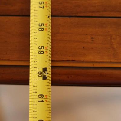 DREXEL Solid Wood Desk Painted Details Leather Top