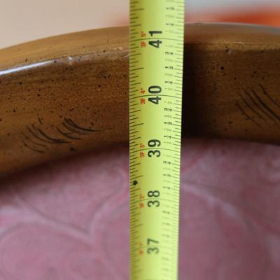 Vintage Cane and Wooden Office Chair